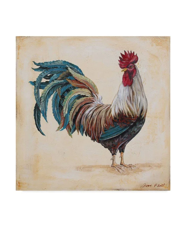 Trademark Fine Art Ali37420-C1818Gg Jean Plout 'Rooster 4' Canvas Art
