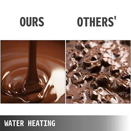 Vevor 1000W Food Warmer - 2 Tanks Commercial Electric Heater, 26.45lbs Capacity Thermal Insulation Melting Pot Machine, for Choco