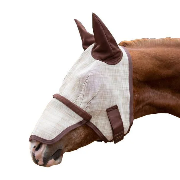 Kensington Long Nose Fly Mask w/Ears Large Natural