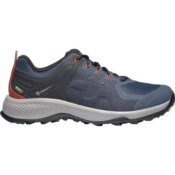 Keen Men's Explore Waterproof Shoe - 11.5 - Blue Nights, Picante