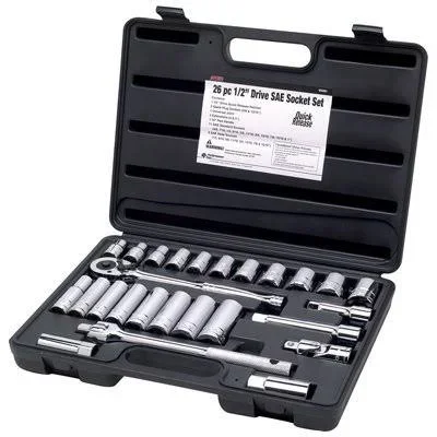 Wilmar W32901 - 26 Piece 1/2x22 Drive SAE Socket Set