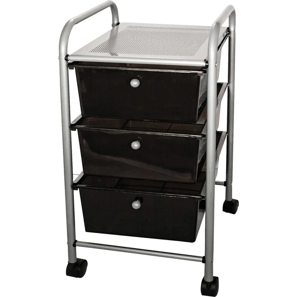 Advantus Organizer;3 Drawer;Smoke, 15.25 x 13 in