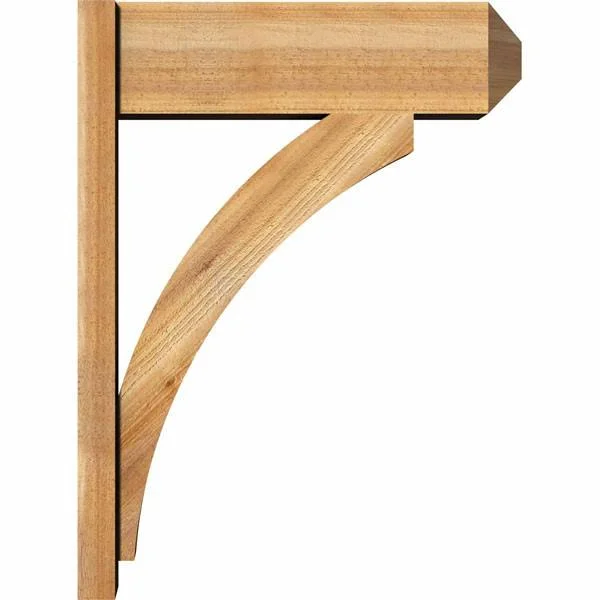 Ekena Millwork 8 in. x 32 in. x 24 in. Thorton Craftsman Rough Sawn Western Red Cedar Outlooker