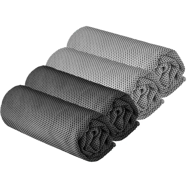 YQXCC 3 Pcs Cooling Towel (120x30 cm) Cool Cold Towel for Neck, Microfibre Ice Towel, Soft Breathable Chilly Towel for Yoga, Gol