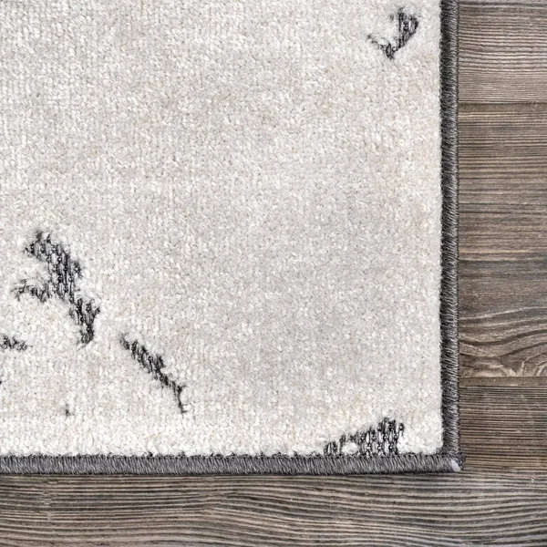 nuLOOM Blaire BDSZ09A 7&10x22 x 10& Gray Indoor/Outdoor Area Rug