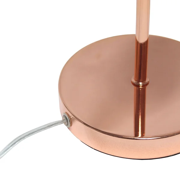 Simple Designs LT1086-RGD Modern Metal Table Lamp Rose Gold