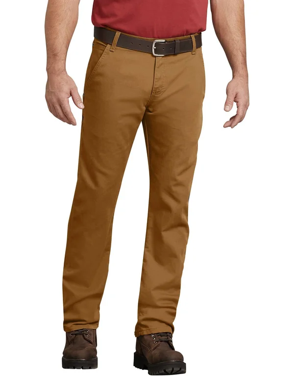 Dickies Men's Flex Brown Tough Max Duck Carpenter Pants
