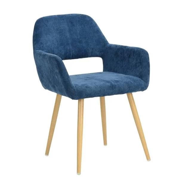 Carson Carrington Saimovaara Linen Dining Chair (Set of 2) - Dark Blue