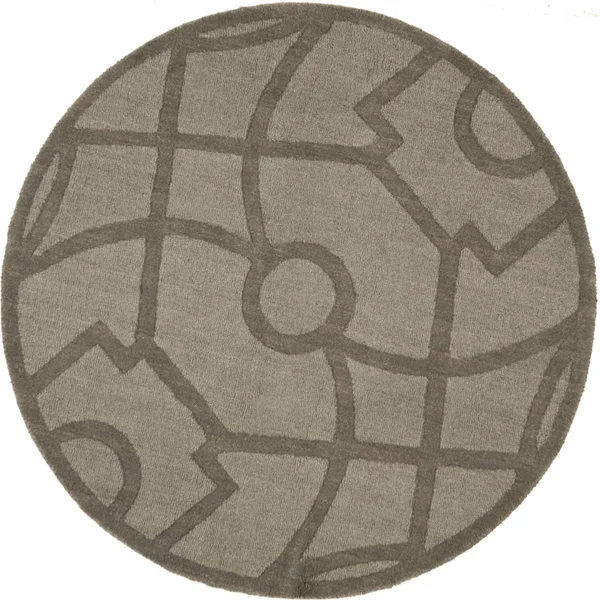 Martha Stewart by Safavieh Fretwork Wool Rug - 4& x 6& - Cavern
