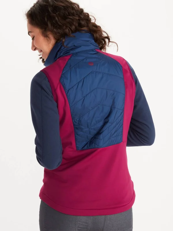 Marmot Women's Variant Hybrid Vest in Wild Rose/Arctic Navy Size: Xs