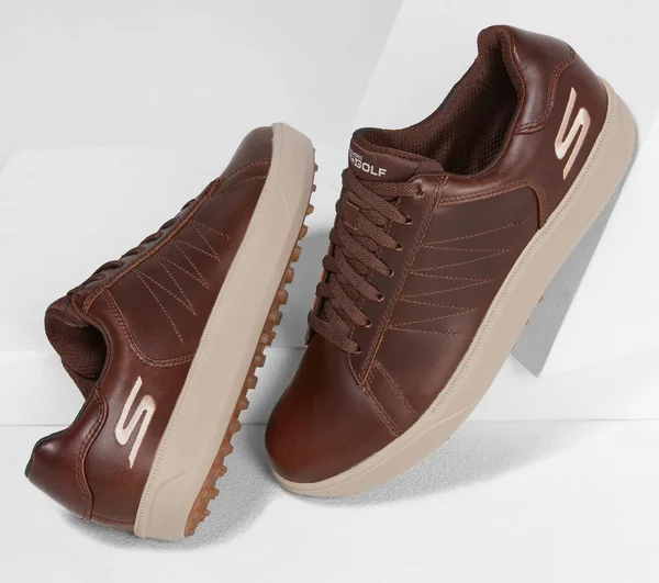 Skechers Go Golf Drive 4-LX Spikeless Golf Shoes - Chocolate - 13