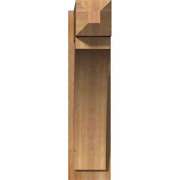 Ekena Millwork 8 in. x 32 in. x 24 in. Thorton Craftsman Rough Sawn Western Red Cedar Outlooker
