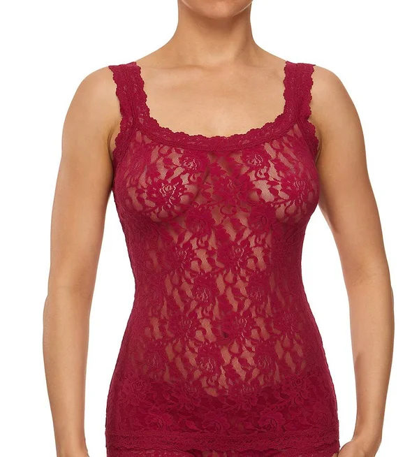 Hanky Panky Signature Lace Unlined Camisole, Cranberry (1390L) L
