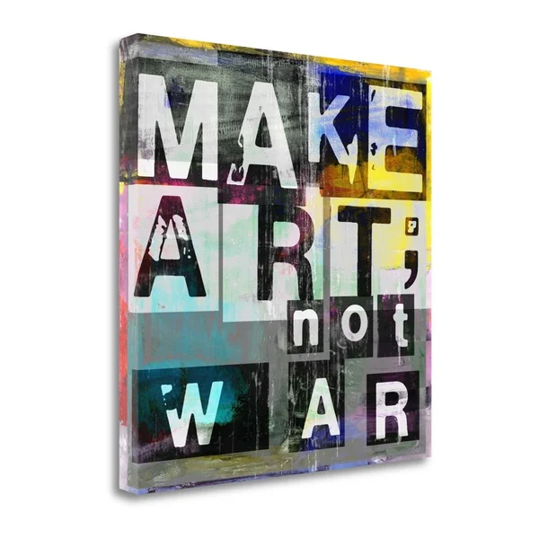 25x22 x 25x22 Make Art Not War by Sven Pfrommer Fine Art Giclee Print