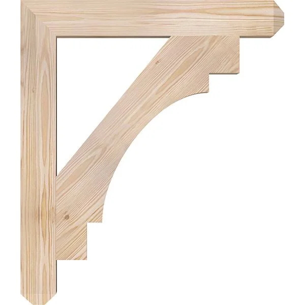 3 1/2x22W x 26x22D x 30x22H Merced Craftsman Smooth BRACKET - Douglas Fir