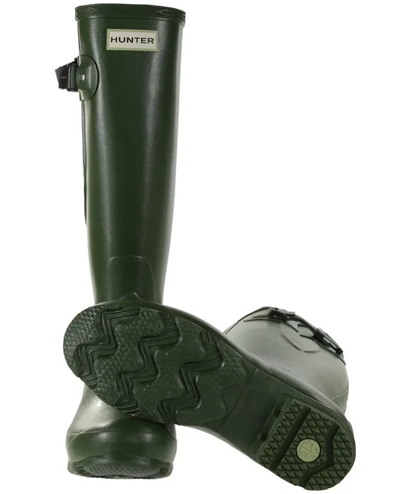 Hunter Norris Field Side Adjustable Women's Wellington Boots - Vintage Green