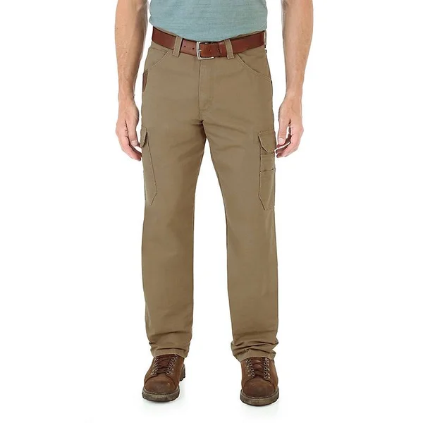 Wrangler Men's Riggs Workwear Cool Vantage Ripstop Cargo Pant (Size: 44 x 34) Brown