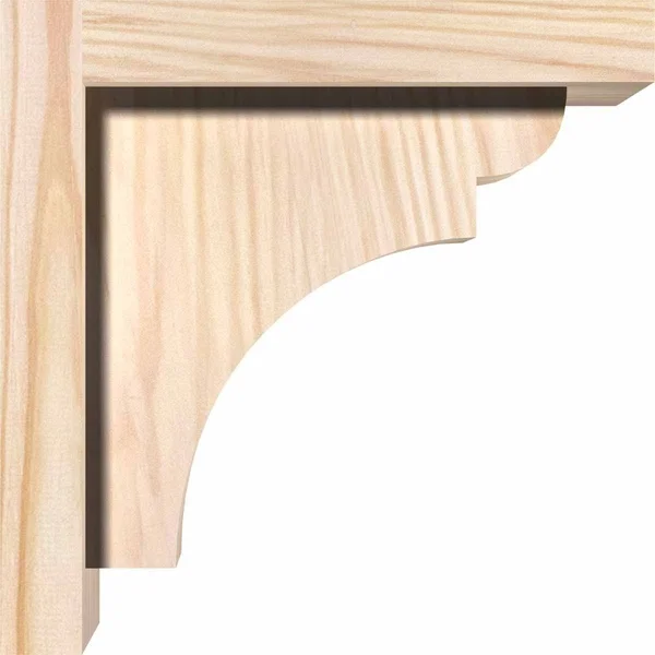 7 1/2x22W x 10x22D x 14x22H Yorktown Smooth Corbel w/Backplate - Douglas Fir