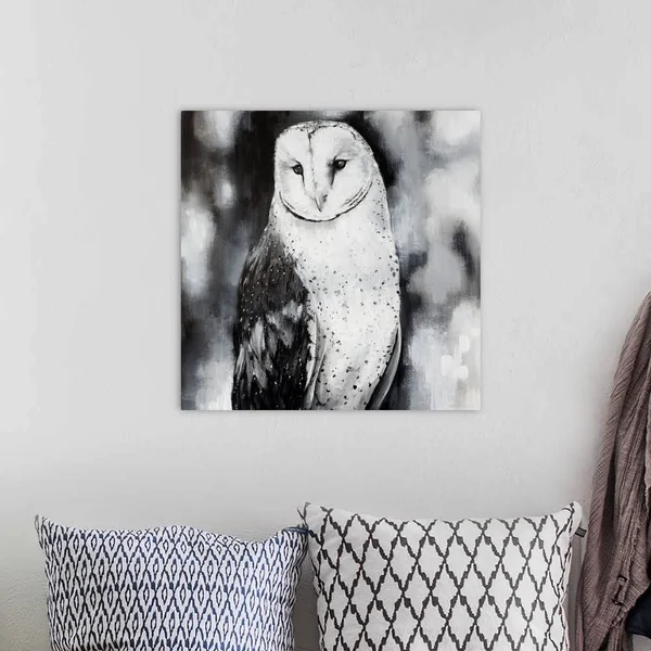 White Owl - Canvas Wall Art, 20x20, Great Big Canvas
