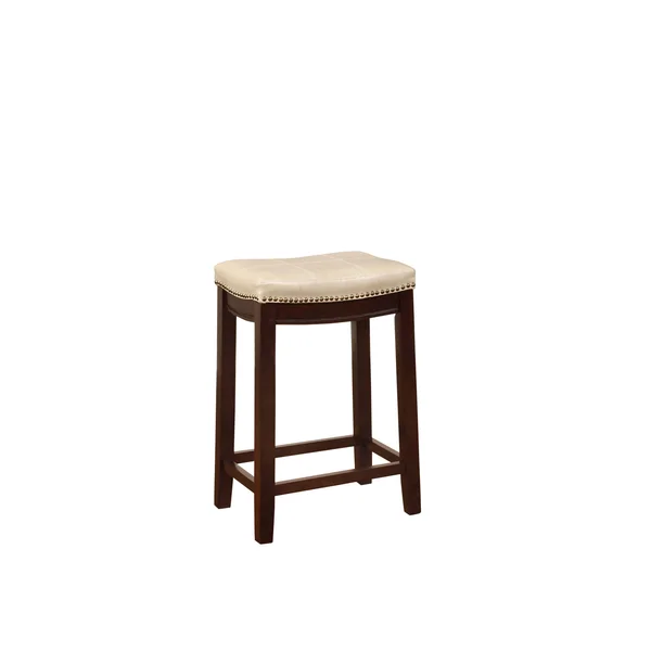 Linon Claridge Bar Stool, Beige, 26x22