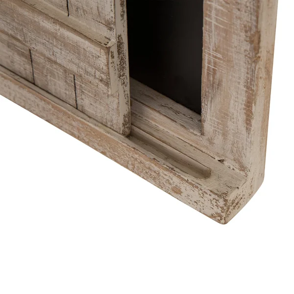 Glitzhome Farmhouse Barn Door Wooden Chalkboard Wall Decor 19.75 in