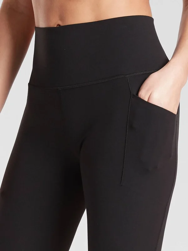 Athleta Women's Salutation Stash Pocket II Capri Black Petite Size Xxs