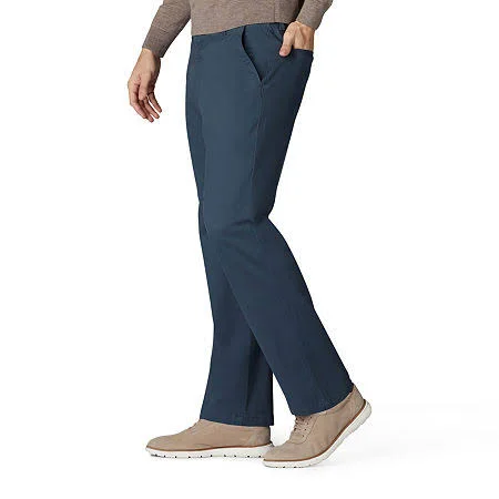 Lee Extreme Comfort Men's Straight Fit Khaki Pants - 34 32, Blue