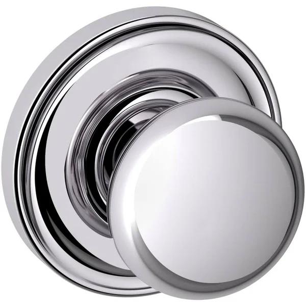 Baldwin Estate Knob 5048 Rose Full Dummy Set Polished Chrome 5030.FD