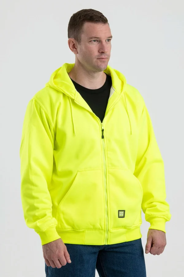 Berne Men's Thermal Lined Hooded Sweatshirt - Orange - 6XL - Regular