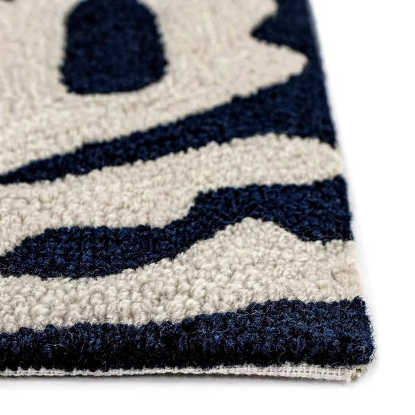 Liora Manne Capri Coral Border Indoor/Outdoor Rug - 5& Round - Navy