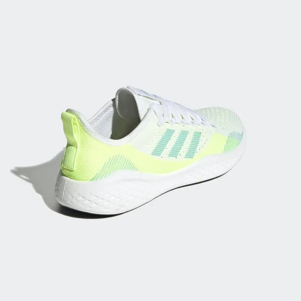 Adidas Women's Fluidflow 2.0 Running Shoes in White/White Size 5.5, Knit