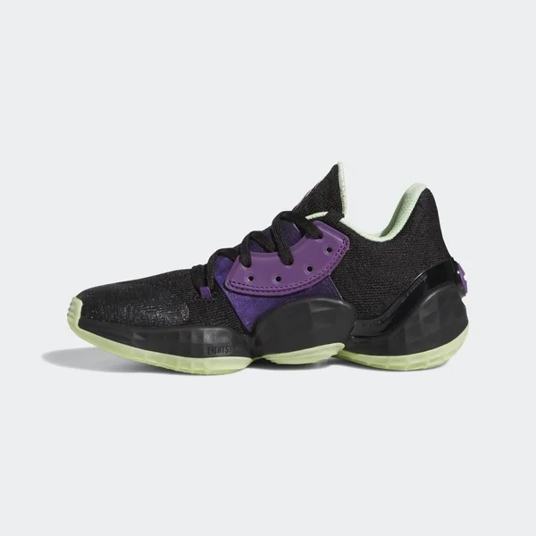 Adidas Harden Vol. 4 Shoes Core Black 3.5 Kids - Basketball Shoes