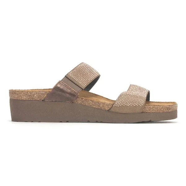 Women's Naot Bianca Slide Sandal, Size: 38, Beige