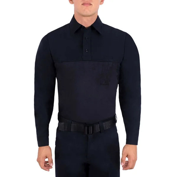 Mens Ballistic Vest Undershirt - Long Sleeve Wool ArmorSkin Base size 2X-Large 33 in Grey by Blauer