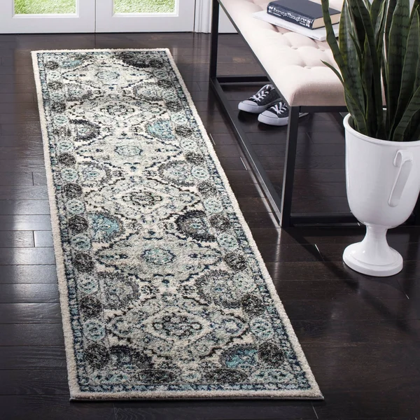 Safavieh Madison 925 Area Rug - Light Grey, Fuchsia, 6&7x22 x 6&7x22 Square