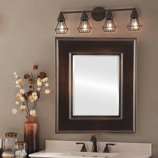 Marquis Framed Rectangle Mirror - Rubbed Bronze