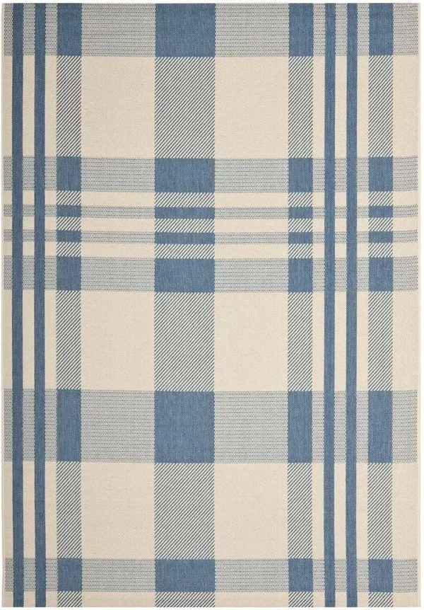 Safavieh Courtyard Area Rug CY6201 Beige, Blue, 6& 7x22 x 9& 6x22