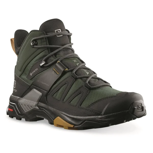 Salomon x Ultra 4 Mid GTX Boots, Men's Green Gables/black/cumin