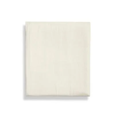 Cloud 100% Cotton Fitted Sheet Coyuchi Size: Queen - Color: Ivory