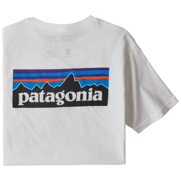 Patagonia Men's P-6 Logo Organic T-Shirt White, XXL
