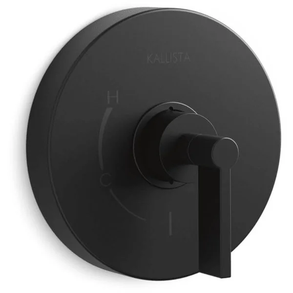 Kallista One P24415-LV-BL Pressure Balance Trim - Matte Black