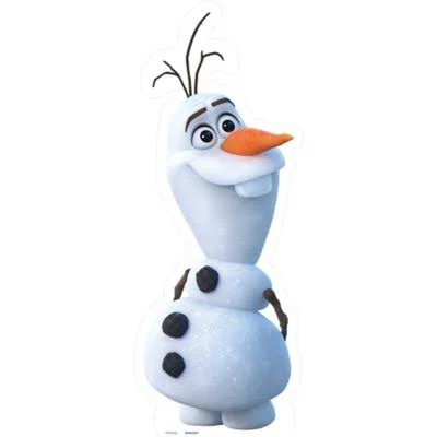 Party City Olaf Standee - Frozen 2 Size 4ft Birthday Party Supplies, Birthday Party Supplies, Kids Birthday Party Supplies, G