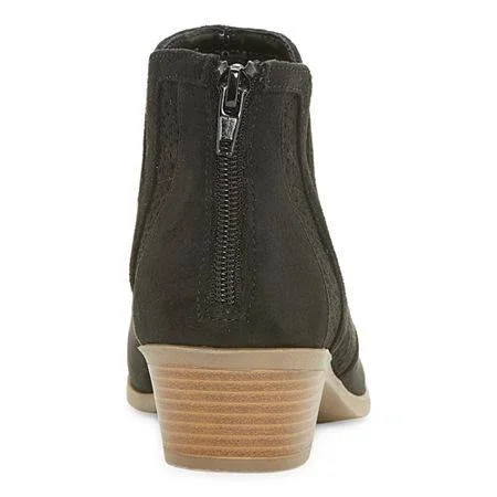 A.N.A Womens Lakewood Block Heel Booties - 9 Medium, Black