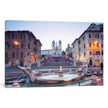 iCanvas Spanish Steps - Rome by Matteo Colombo Canvas Print 18x26x0.75