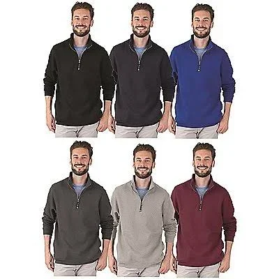 Charles River Apparel Crosswind Quarter Zip Sweatshirt-9359, Red