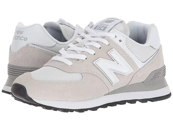 New Balance Classics WL574v2 White/White, Women's, Size: 7 Wide