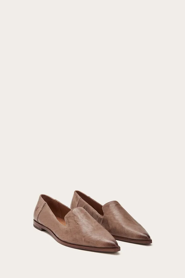 Frye Women's Kenzie Venetian Shoe, Grey, Size 6
