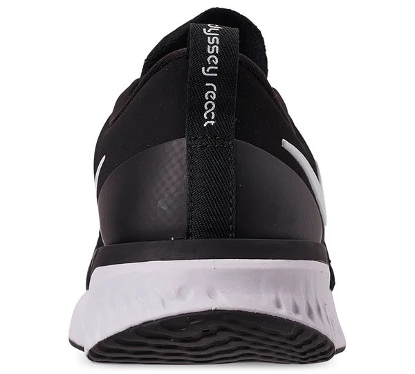 Nike Women's Odyssey React Flyknit 2 Running Shoes (6.5, Black/White)