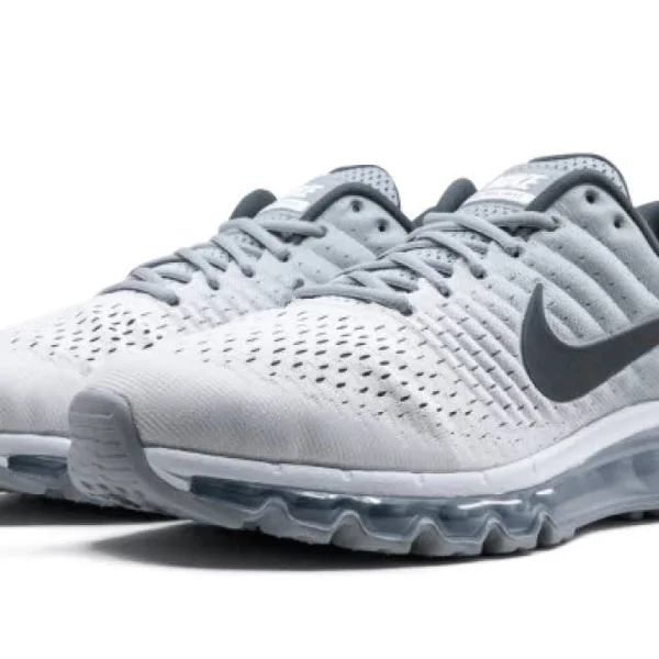 Nike Air Max 2017 - Mens Running Shoes White/Dark Grey/Wolf Grey