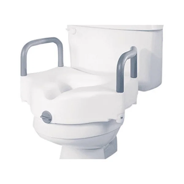 Medline Locking Raised Toilet SEATS with Arms